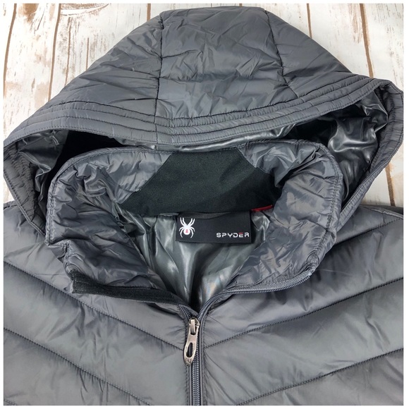 Nwt Spyder Boundless Long Jacket Puffer Polar Gray - Picture 6 of 7